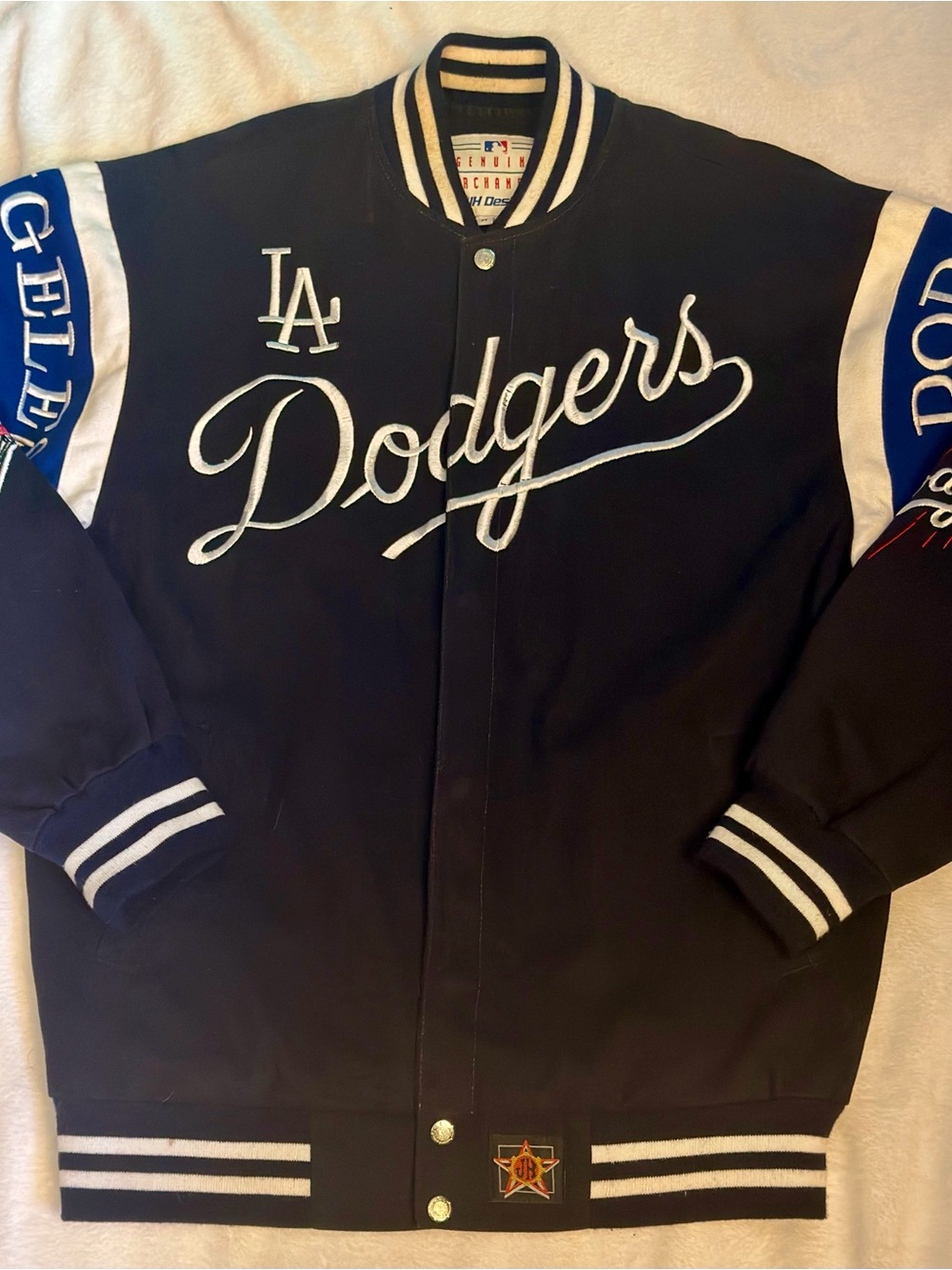Los Angeles Dodgers JH Design MLB Embroidered Jacket Men’s Medium. Hard to Find